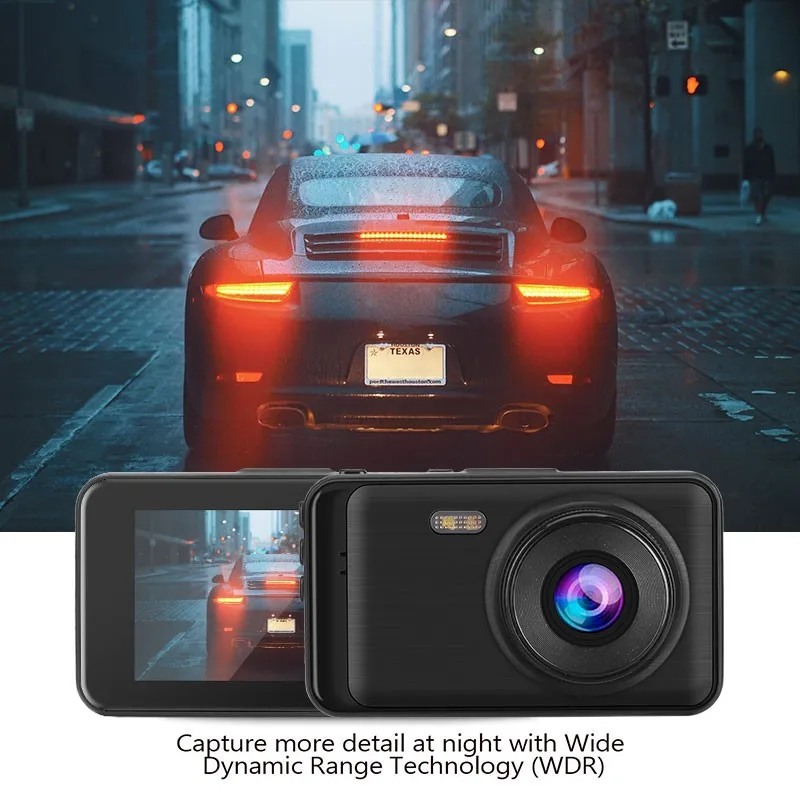 Семейный Автомобильный видеорегистратор 1080P Dashcam 3 " супер HD камера заднего вида