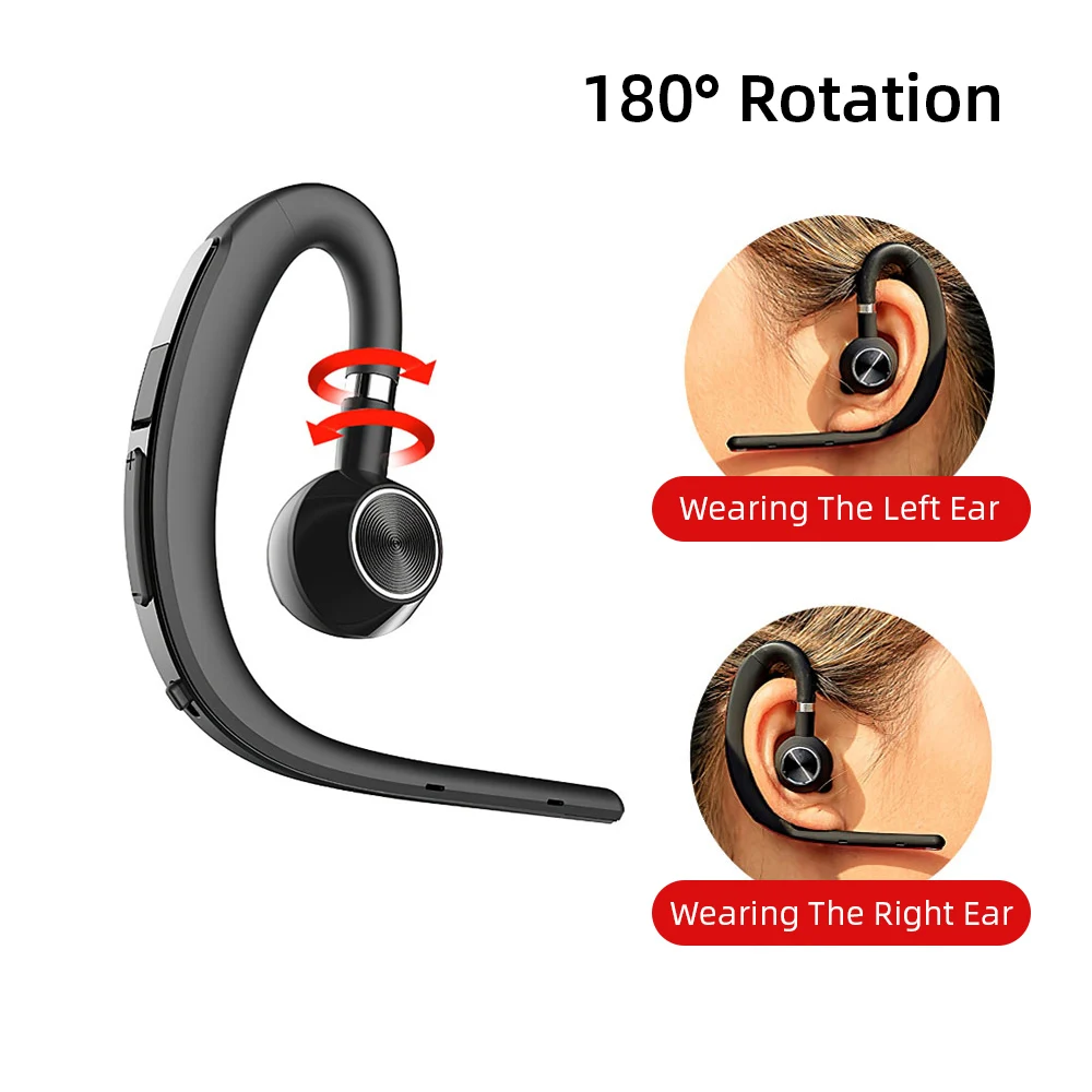 Hooking Wireless Bluetooth Earphone Noise Reduction HD Microphone Stereo Sound Business Headset Long Standby For Samsung S9 Plus |