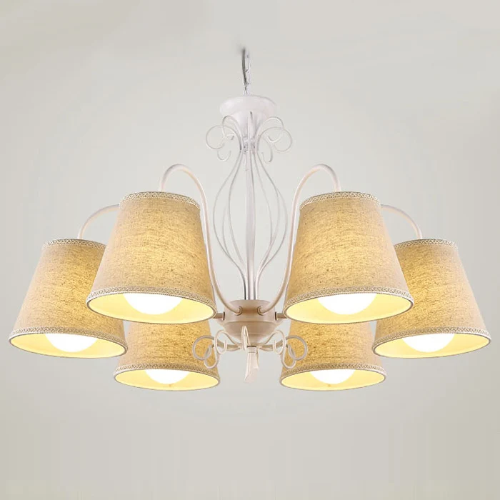 Европейский стиль деревня гостиная Французская ткань ретро подвесной