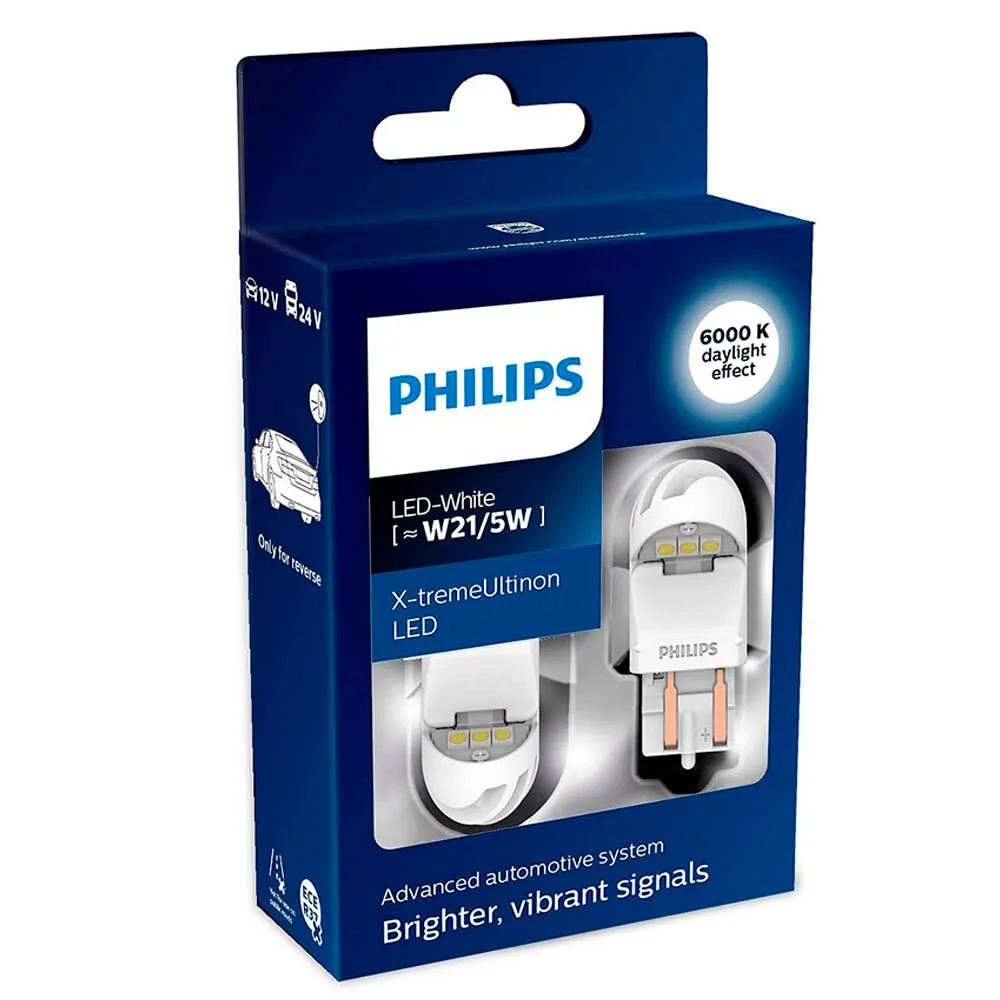 Светодиодные лампы Philips X-tremeUltinon LED gen2 W21/5W (W3x16q) 6000K (2 шт.) 11066XUWX2 | Автомобили и