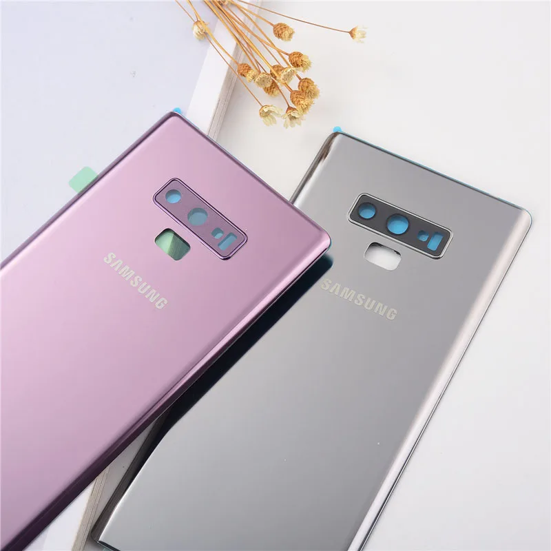Оригинальный чехол SAMSUNG Note 9 задняя крышка батарейного отсека задний 3D стеклянный