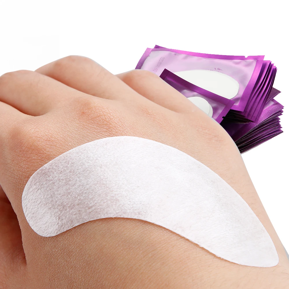 

200 Pairs Eyelash Extension Paper Patches Eyelash Under Eye Pads Grafted Eye Stickers Eye Lashes Tips Sticker Wraps Makeup Tools