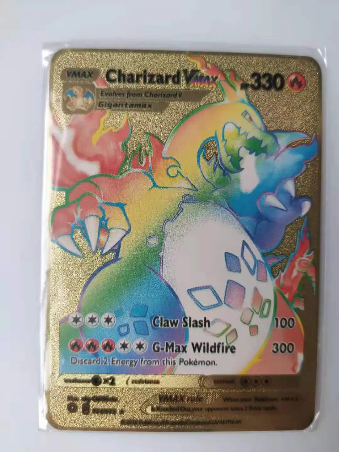 

NEW Pokemon Cards Metal Card V Card Charizard Pikachu Mcharizard Card Collection Gift Kids Game Collection Cards Golden Vmax