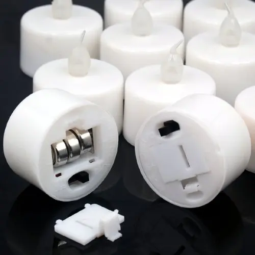 Промо-акция! 12 шт. светодиодные мерцающие чайные ОГНИ свечи на батарейках для