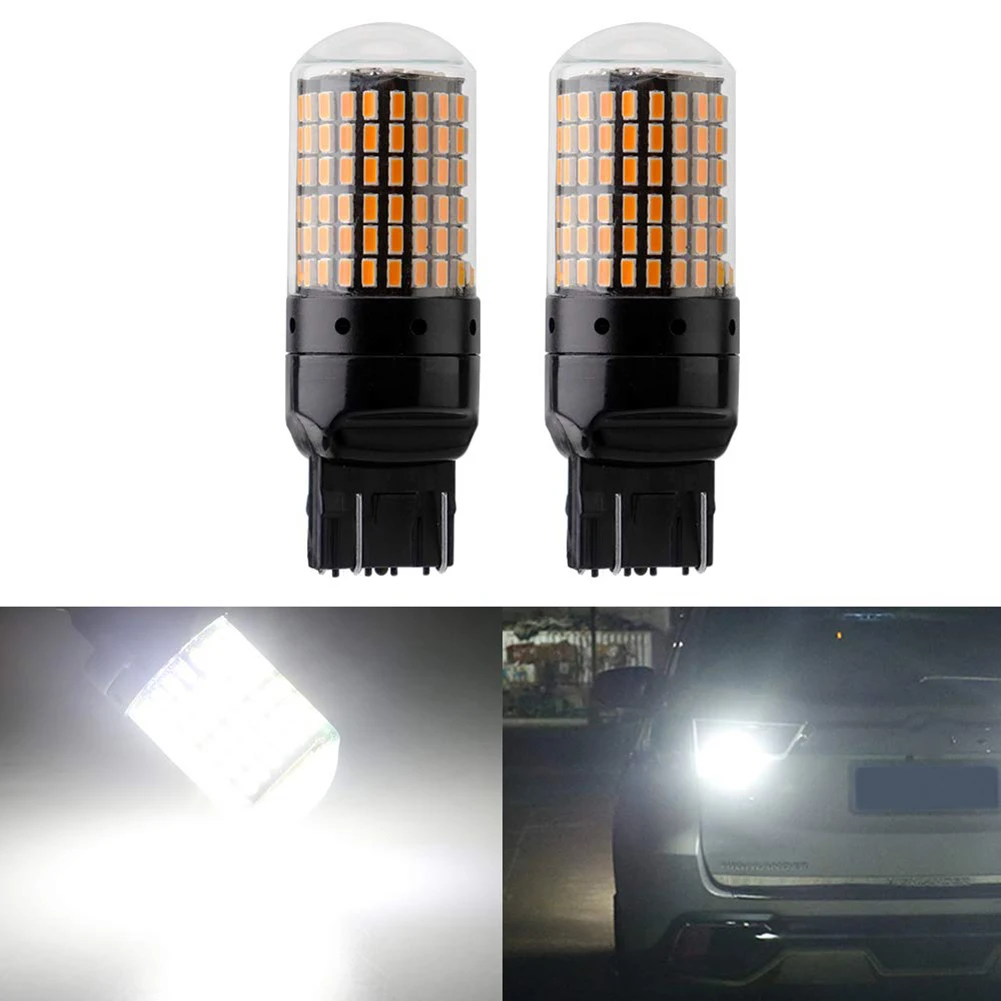 2 шт. автомобильный Реверсивный светильник s T20 7440 W21W WY21W 144 SMD указатель поворота