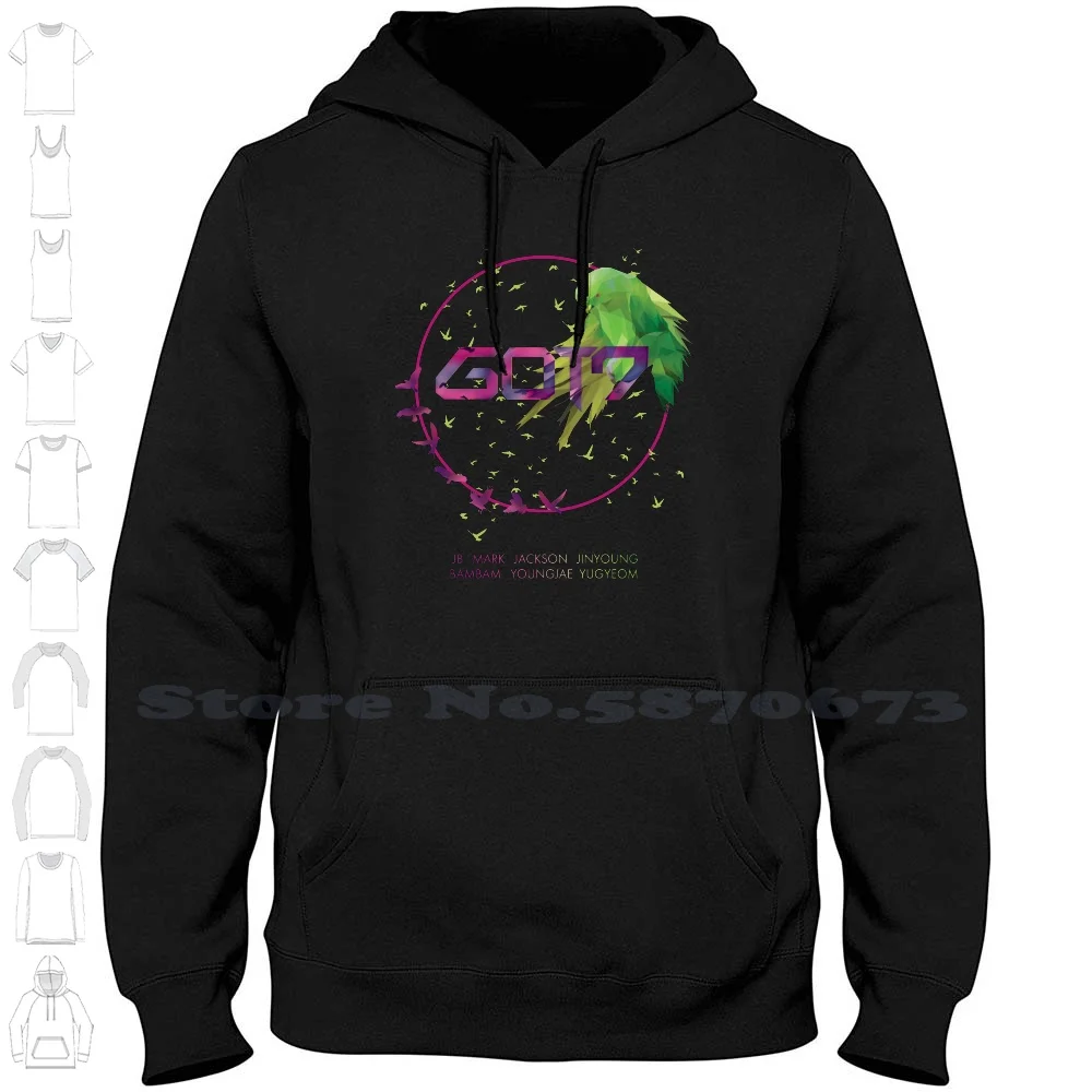 Kpop: Got7 Aghase Толстовка с длинным рукавом Igot Baby Bird Корейская Kpop Kdrama Jb Jinyoung Park Mark Tuan -