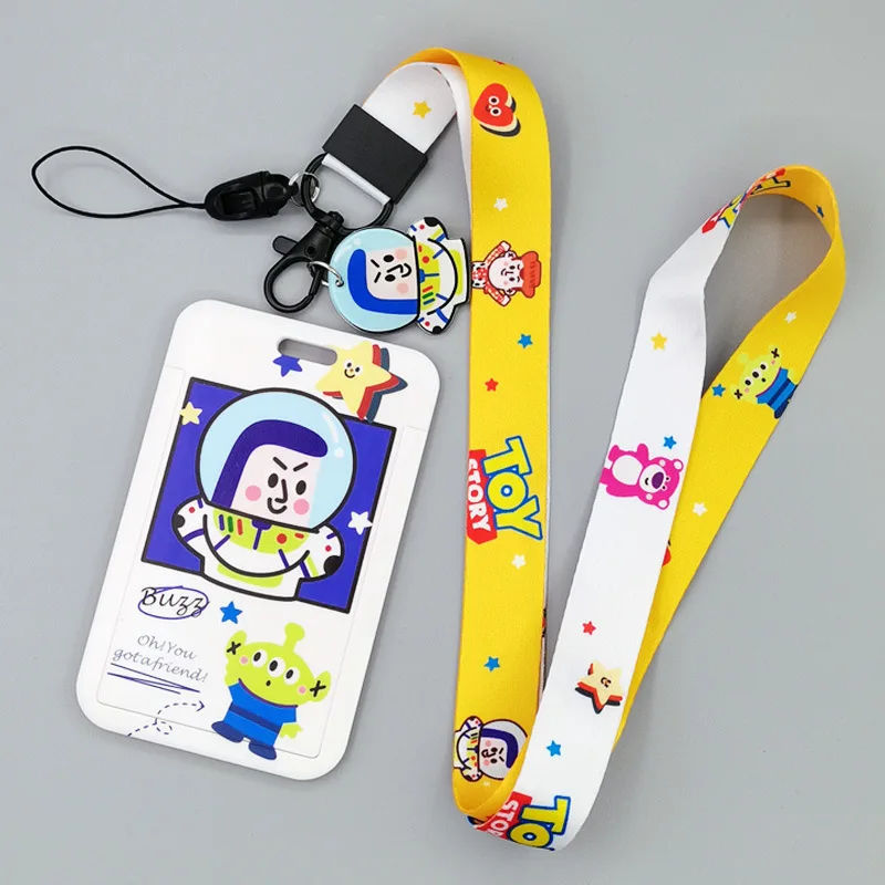 yq041 toy story lanyard for key id card cover pass usb office student badge holder phone neck straps keychain lariat lanyard free global shipping