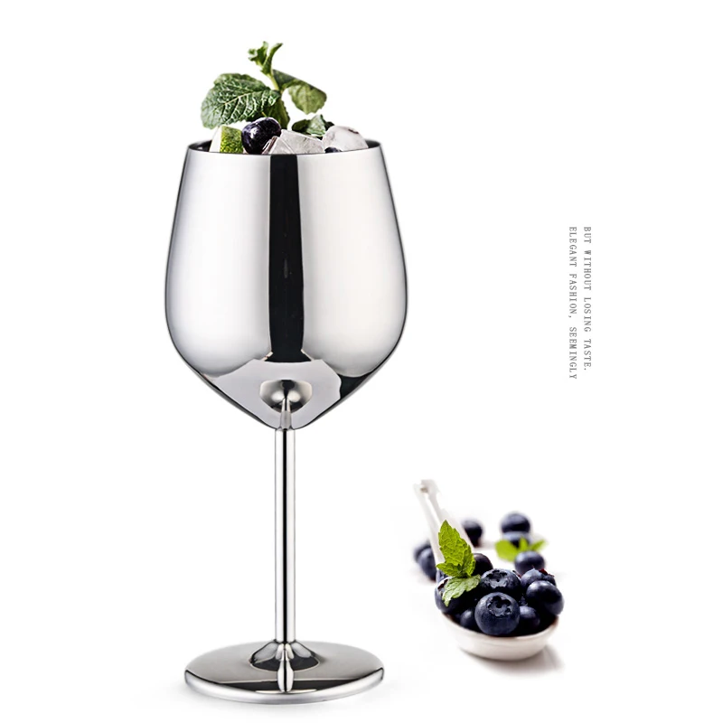 Винные Бокалы из нержавеющей стали 304 серебристые/розовые золотистые бокалы для