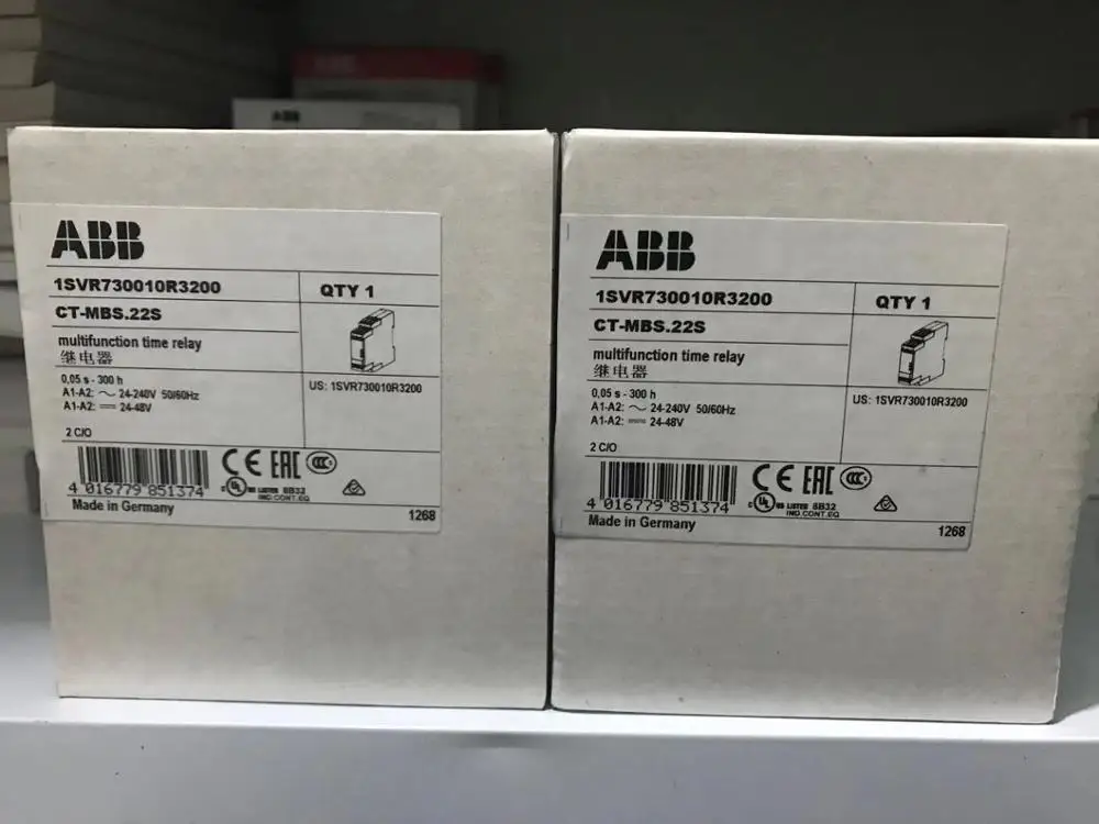 CT-MBS.22S brand new genuine ABB electronic time relay CT-MBS.22S 24-48V DC, 24-240V