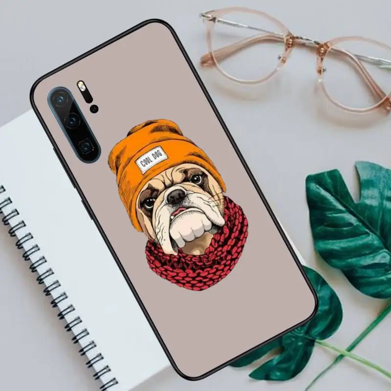 

Pug French Bulldog Phone Case For Huawei P40 P20 P30 lite Pro P Smart 2019 Mate 40 20 10 Lite Pro Nova 5t