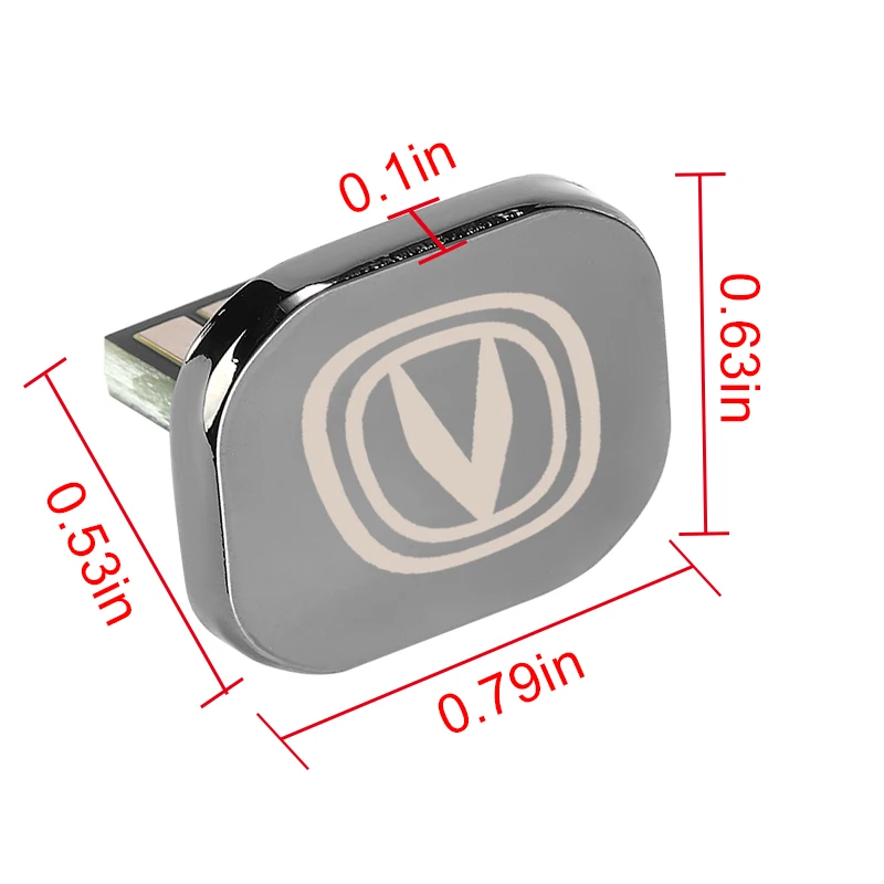 1pc Car Logo Usb Flash Drive Slot Universal Auto Adapter Mobile Communication Part for Changan CS75 PLUS Cs35 Cx20 Cx70 Uni-t Et - купить по