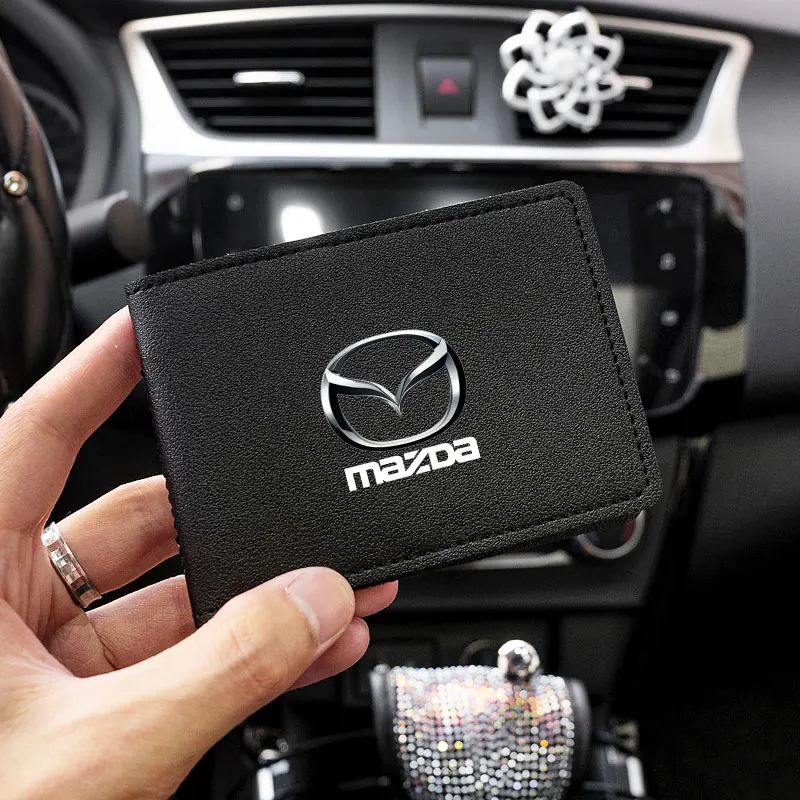 

Trendy PU driving certificate cover personalized driver's license folder bag For Mazda 3 CX-5 MK2 Axela ATENZA CX-4 CX8
