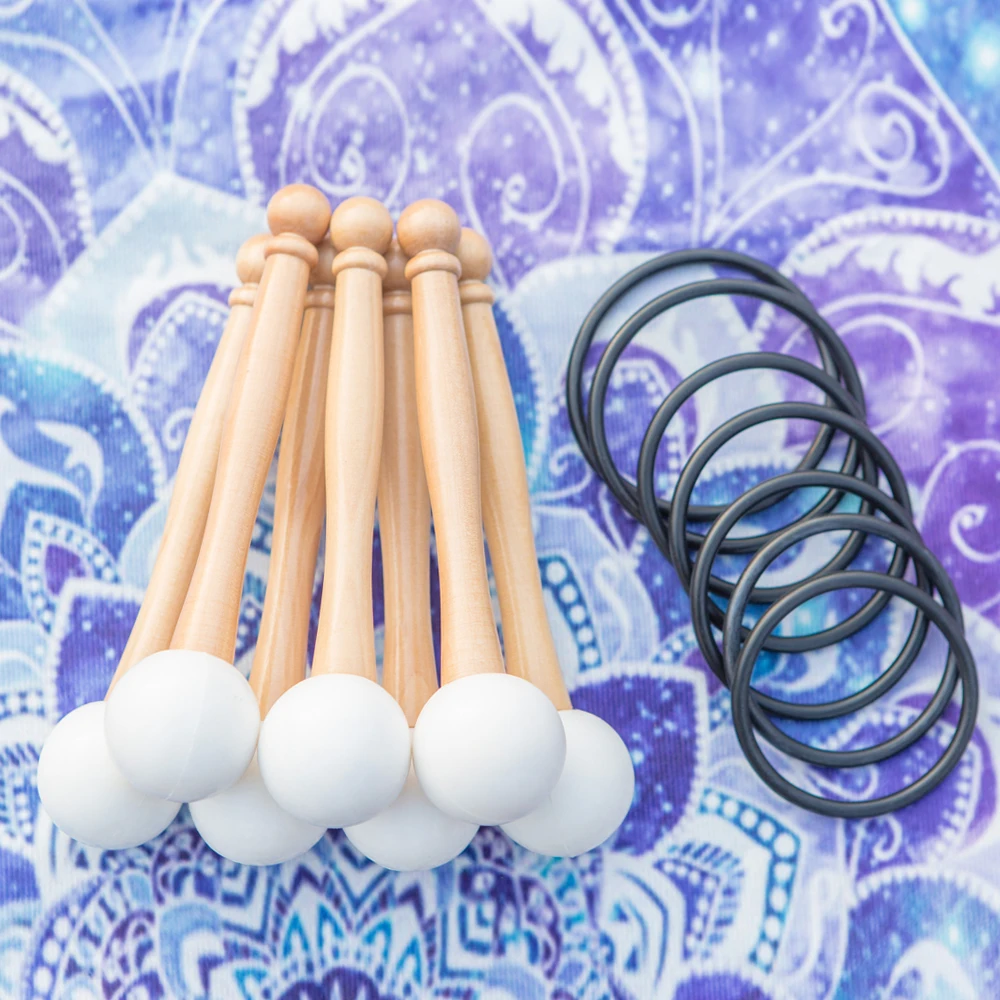 7 шт. резиновый молоток и уплотнительное кольцо для игры в хрустальную поющую