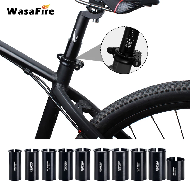

WasaFire Bicycle Seatpost Sleeve Road Bike Seat Post Shim 22.2/25.4/27.2/28.6/30.4/30.8/30.9/31.6/33.9/34.9 Post Tube Adapter