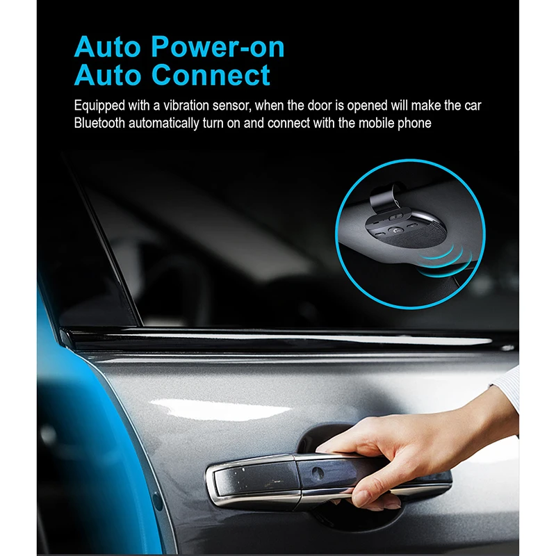 Беспроводная автомобильная система громкой связи Bluetooth V5.0 автомобильный