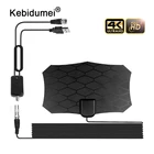 Kebidumei 800 миль 4K цифровая HD ТВ комнатная ТВ антенна 3 м кабель с усилителем сигнала Усилитель ТВ антенна HD ТВ антенны антенна