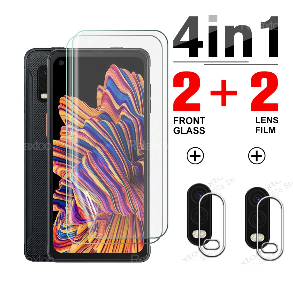 4 в 1 Гидрогелевая Передняя пленка для Samsung Galaxy Xcover Pro X x защитный экран HD защитные