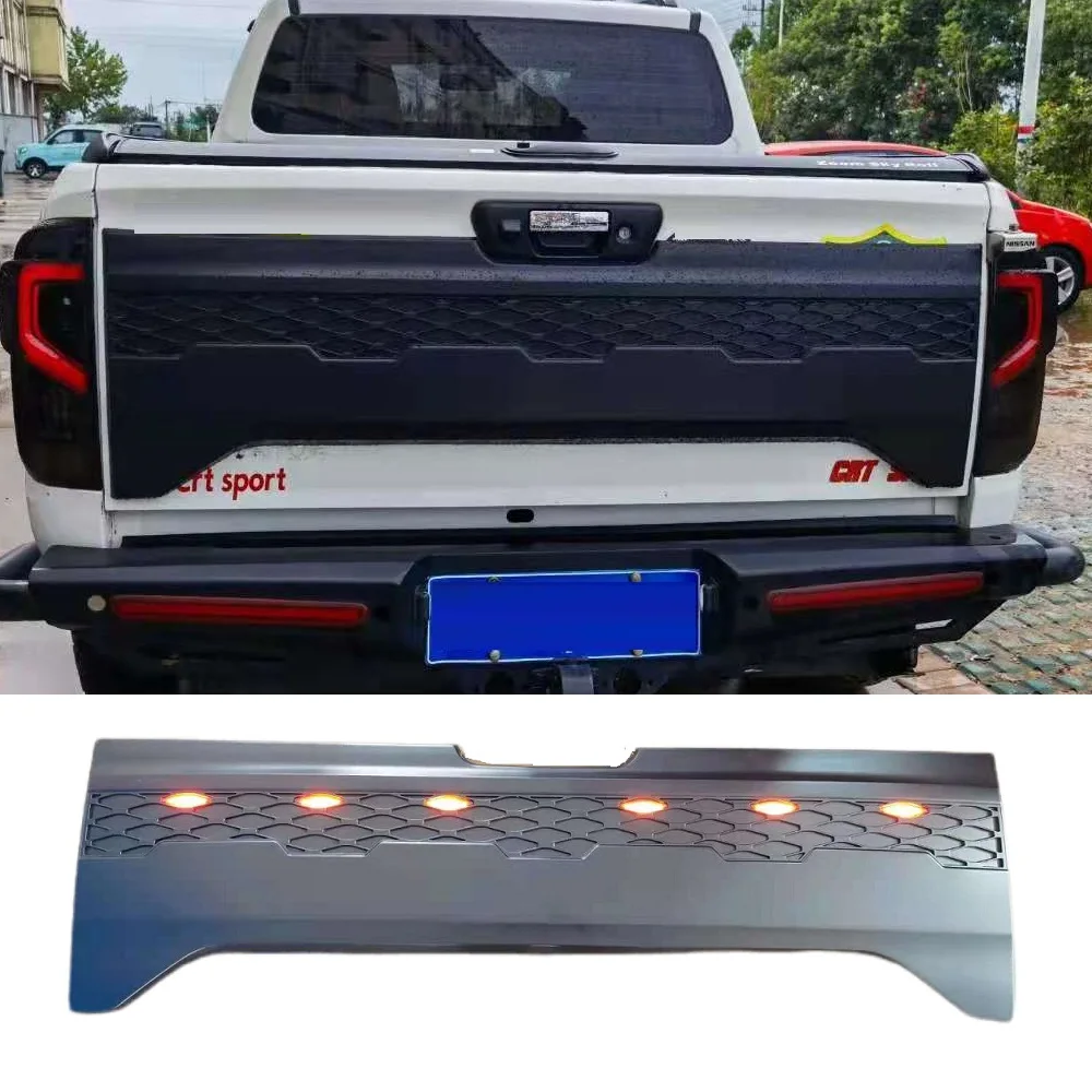 

2015-2021 Navara Np300 TailGate Plate Cover Fit For Nissan Navara Np300 2020 2021 Rear Trunk Plate Cover With Led