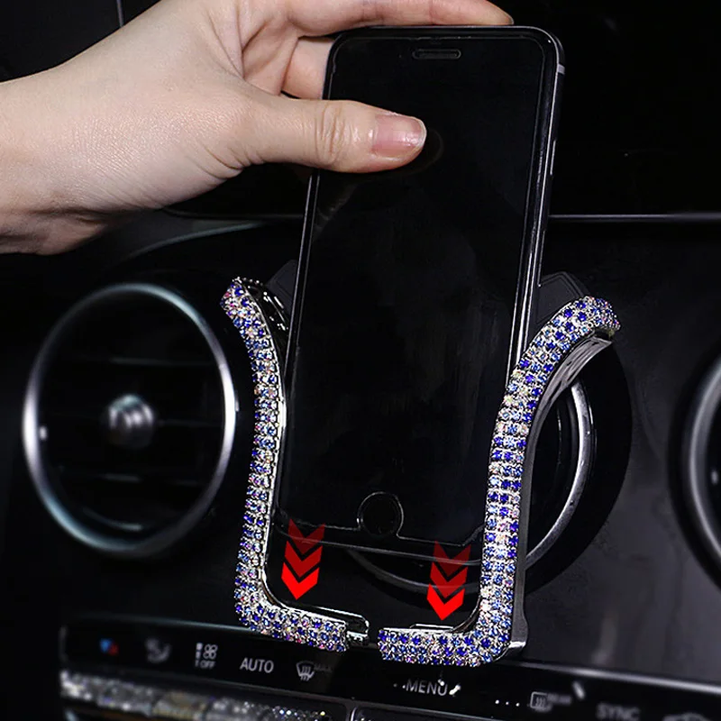

Держатель со стразами для iPhone 11 8 Huawei Xiaomi Samsung