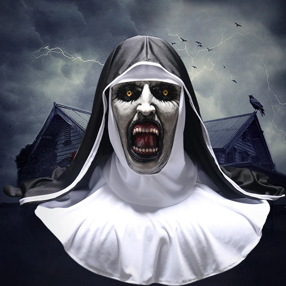 Страшная маска-Монахиня для лица | Дом и сад