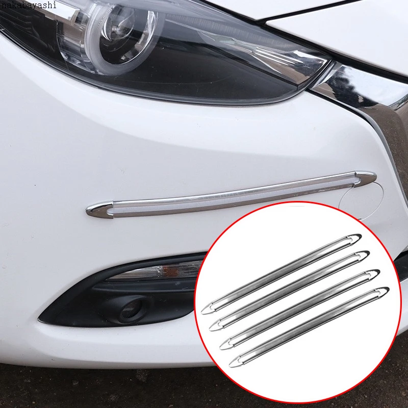 4 шт. Противоударная защитная полоса для переднего и заднего бампера протектор