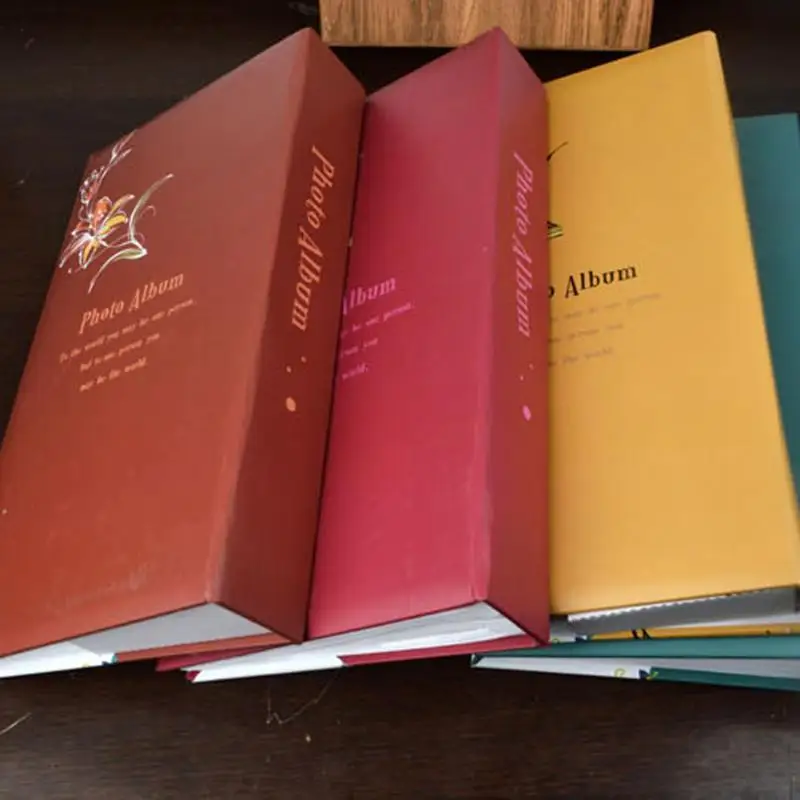 4R/6 дюймов 100/300 карманов фотоальбом пленочная бумага чехол для хранения