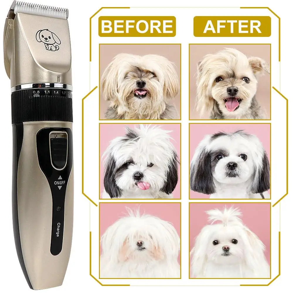Аккумуляторная машинка для стрижки собак набор домашних животных низкий уровень