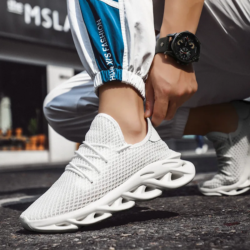 Мужские кроссовки на толстой подошве модные повседневные черные красные KA1347 2020 |