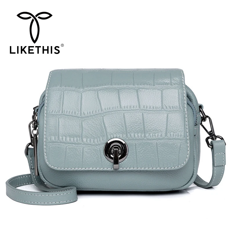 

2021 New Luxury Designer Genuine Leather Flap Small Shoulder Crossbody Bag for Woman Messenger Bags for Ladies Handbag Sac Femme
