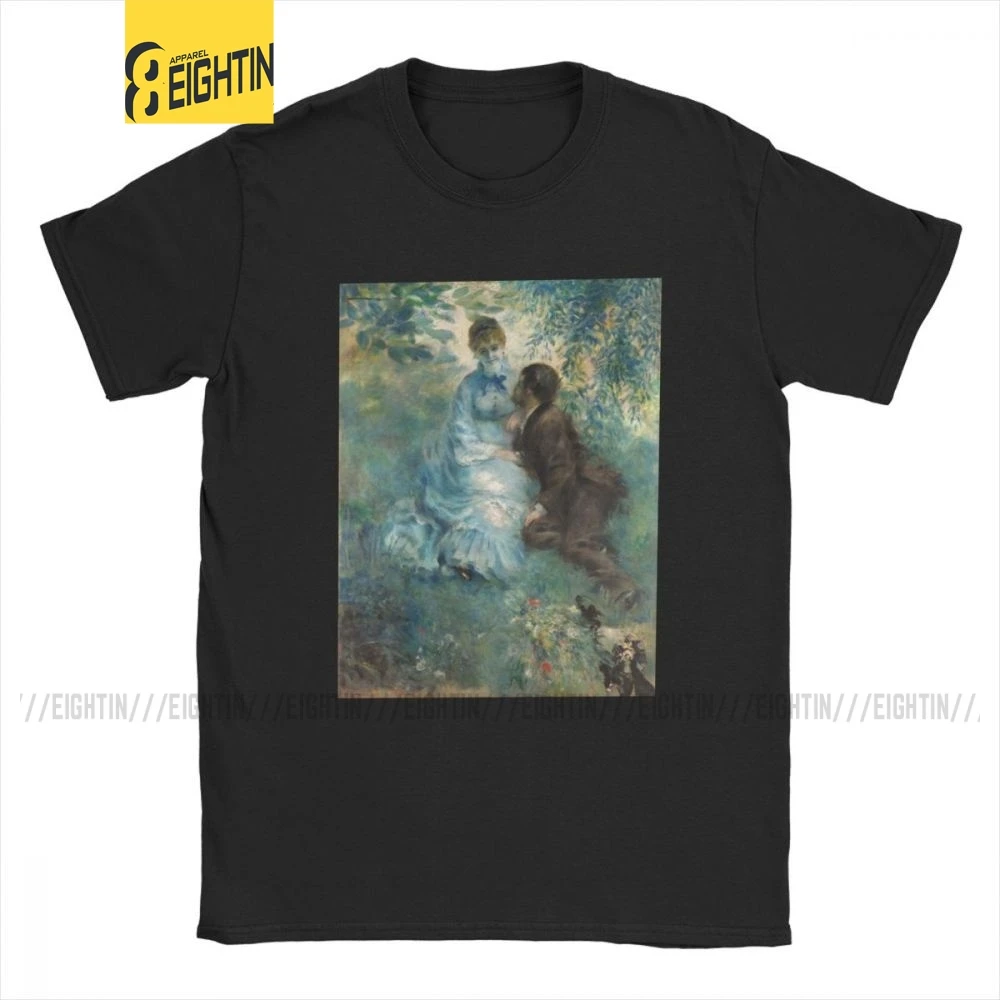 

Auguste Renoir Lovers T-Shirts Men Art Artist Paintings Hipster Cotton Tees Round Collar Short Sleeve T Shirt Gift Idea Clothing