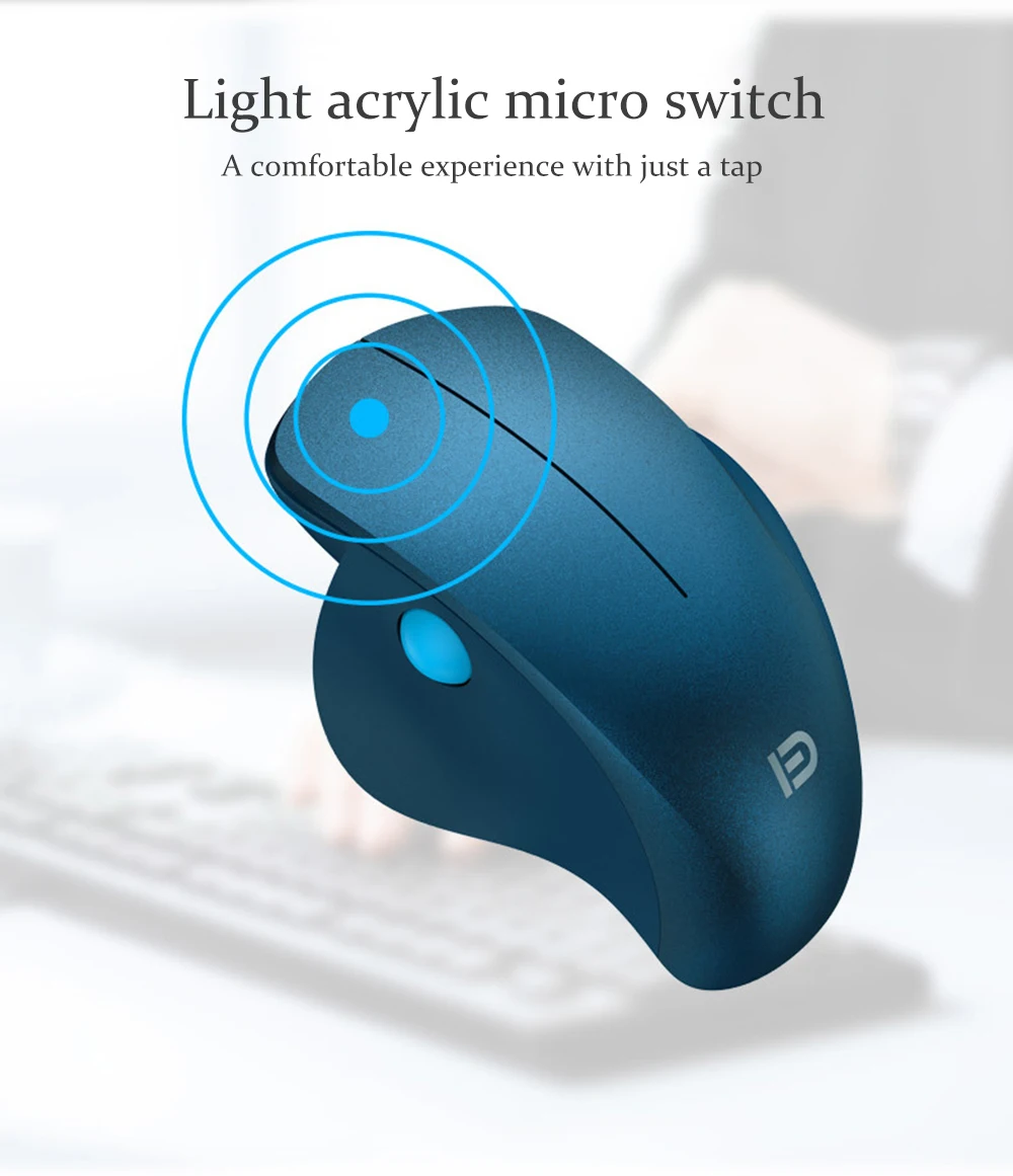 Беспроводная игровая мышь 2 4G профессиональная беспроводная боковая круглая 1600