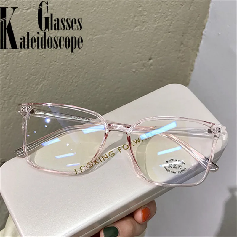 Оправа для очков унисекс квадратная прозрачная с защитой от синего света |