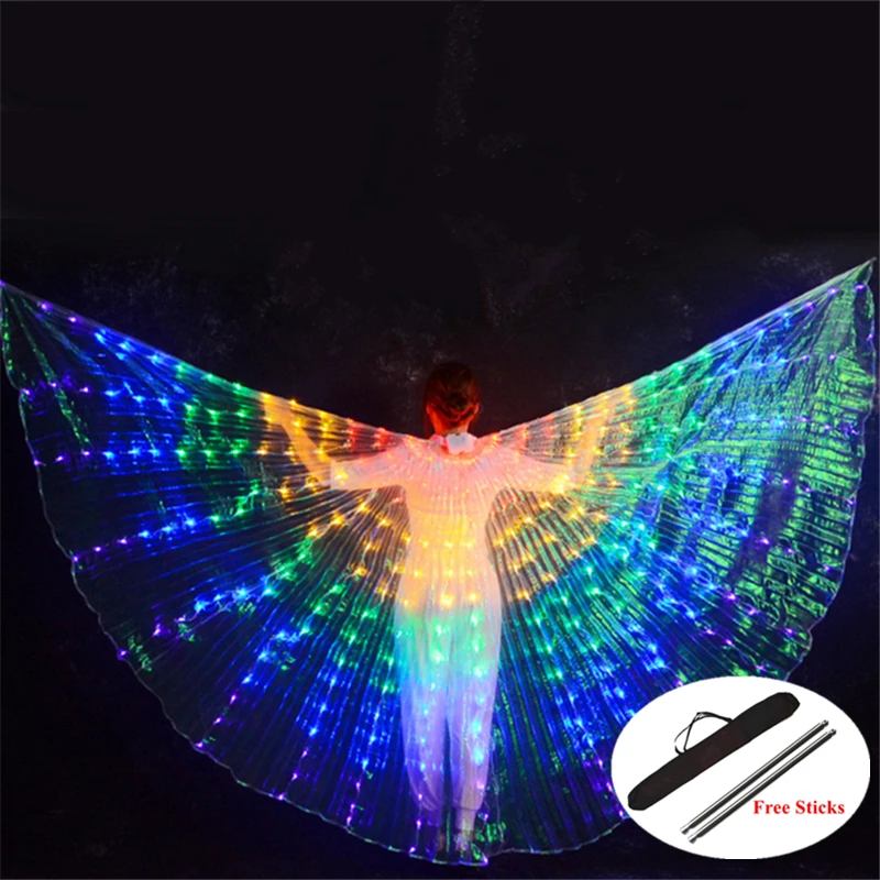 Новинка крылья палочки для взрослых светодиодный Isis с регулируемой лампой танца