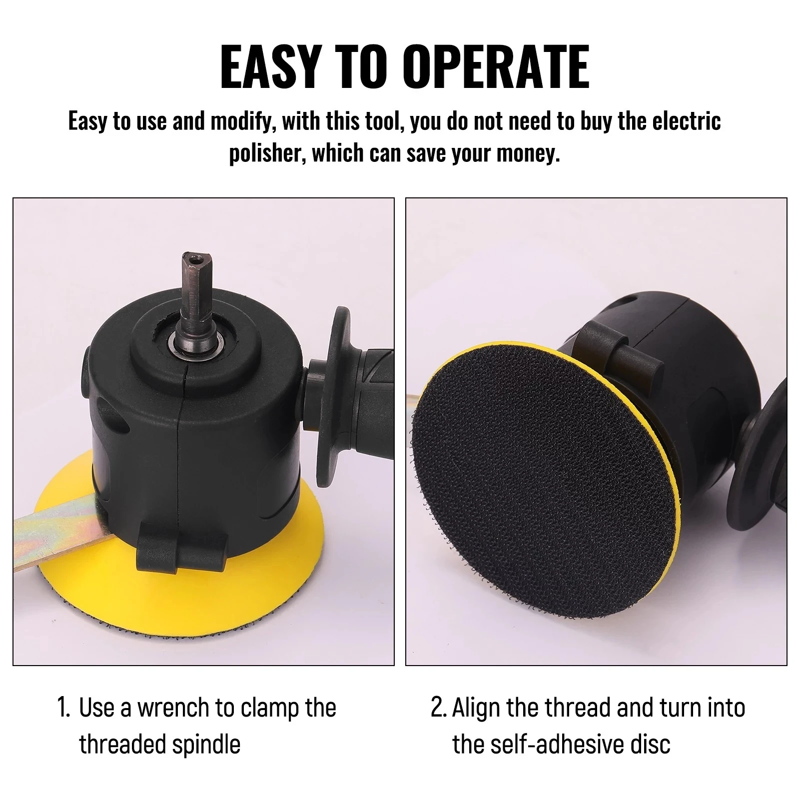 

DIY Practical Home Refit Tool Electric Drill Converter With Accessories Polisher Eccentric Shock Multifunctional Adapter