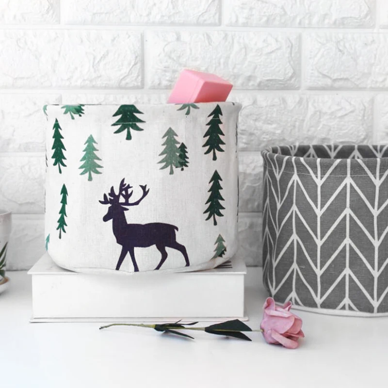 Snailhouse коробка для хранения льняной хлопковый геометрический узор