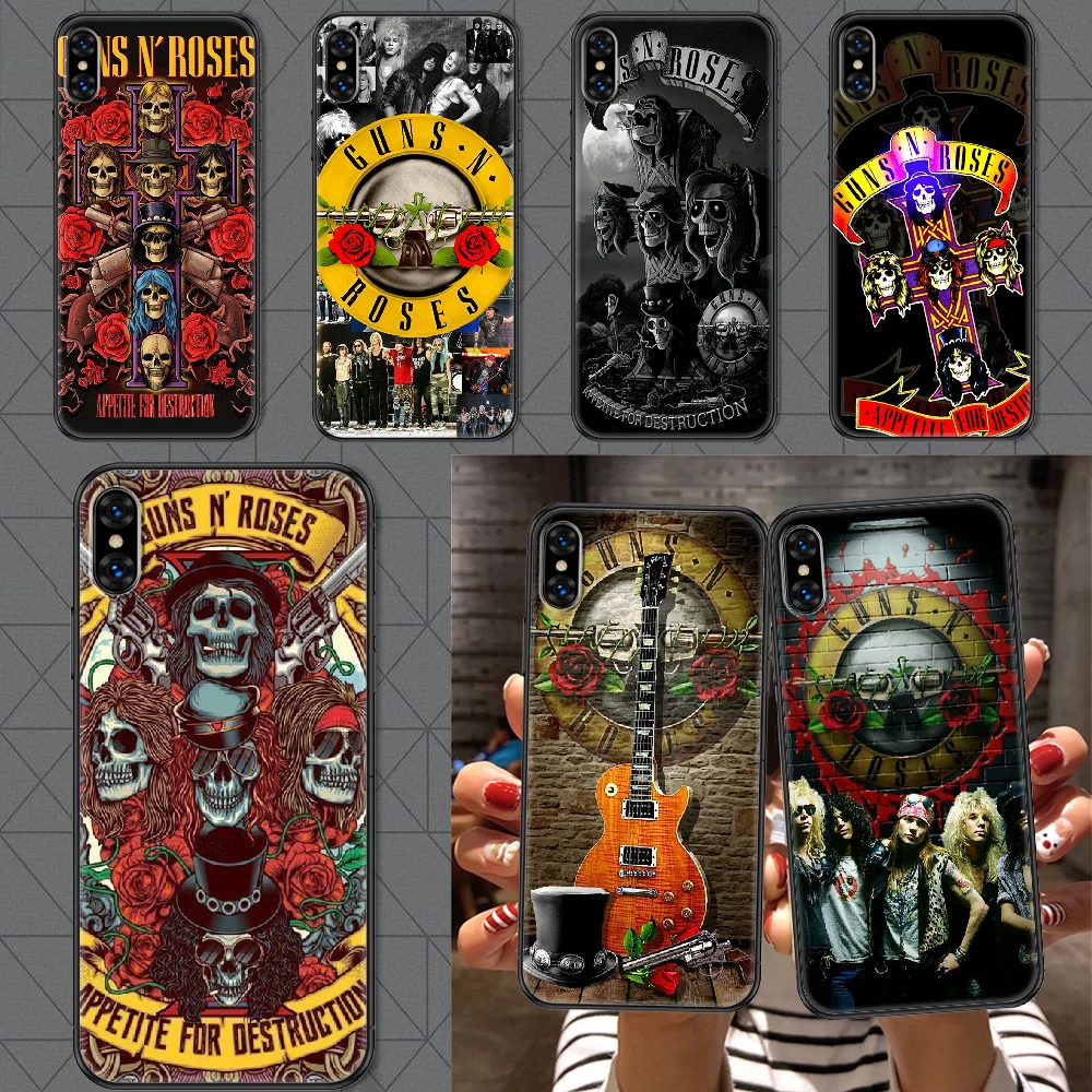 Guns N Roses чехол для телефона Корпус iphone 5 5s se 2 6 6s 7 8 12 мини plus X XS XR 11 PRO MAX черный