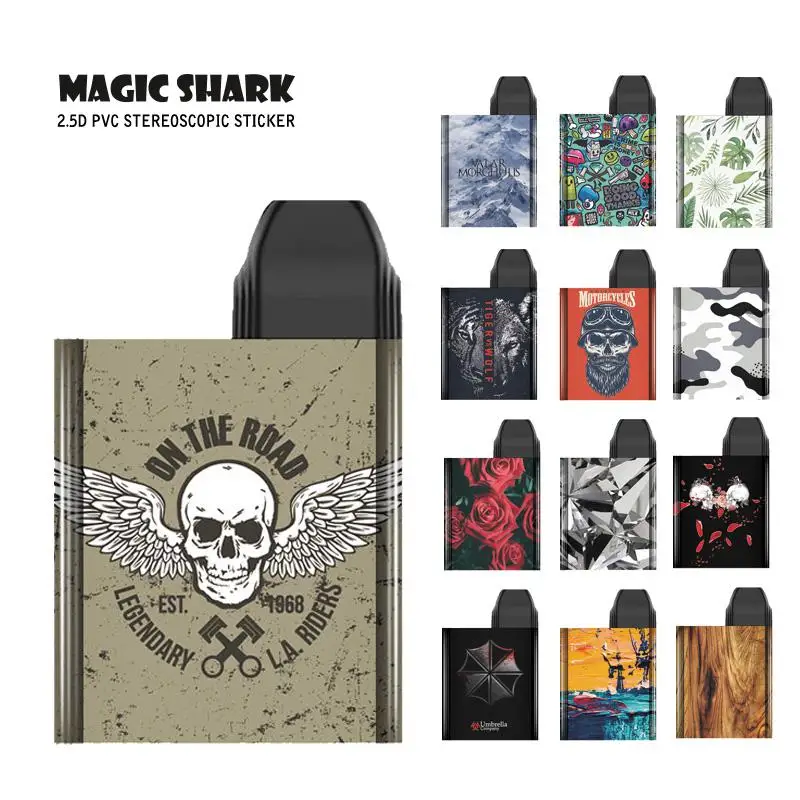 Живопись лист Зонт дерево Тигр Волк Череп Военный цветок стерео ПВХ стикер