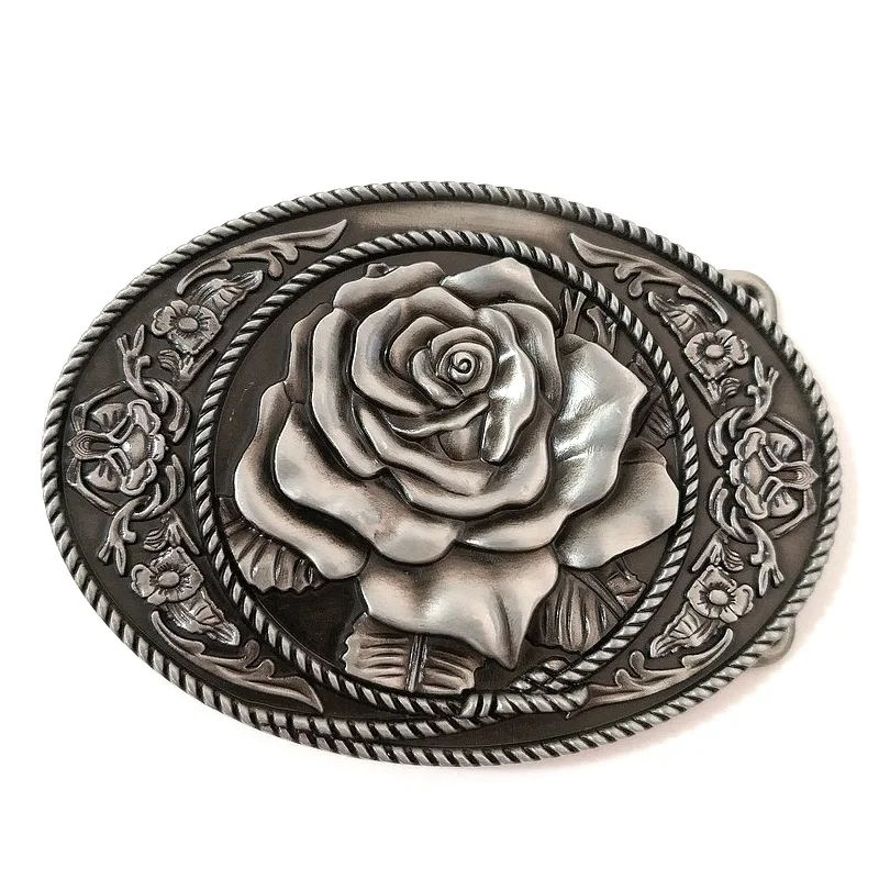 2019 винтажная стильная Серебряная розовая металлическая пряжка для ремня