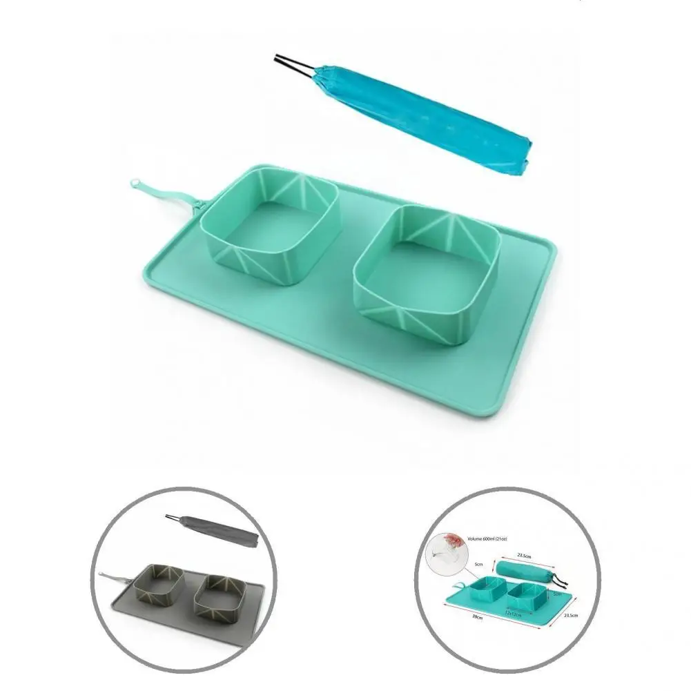 

Портативная легко моющаяся Нескользящая миска для собак, кошек, домашних животных для пеших прогулок