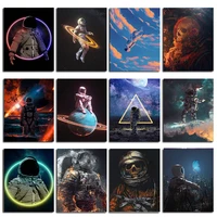 muxun diamond picture box astronaut picture cross stitch sky 5d diamond embroidery full set of tools mosaic decoration home gift