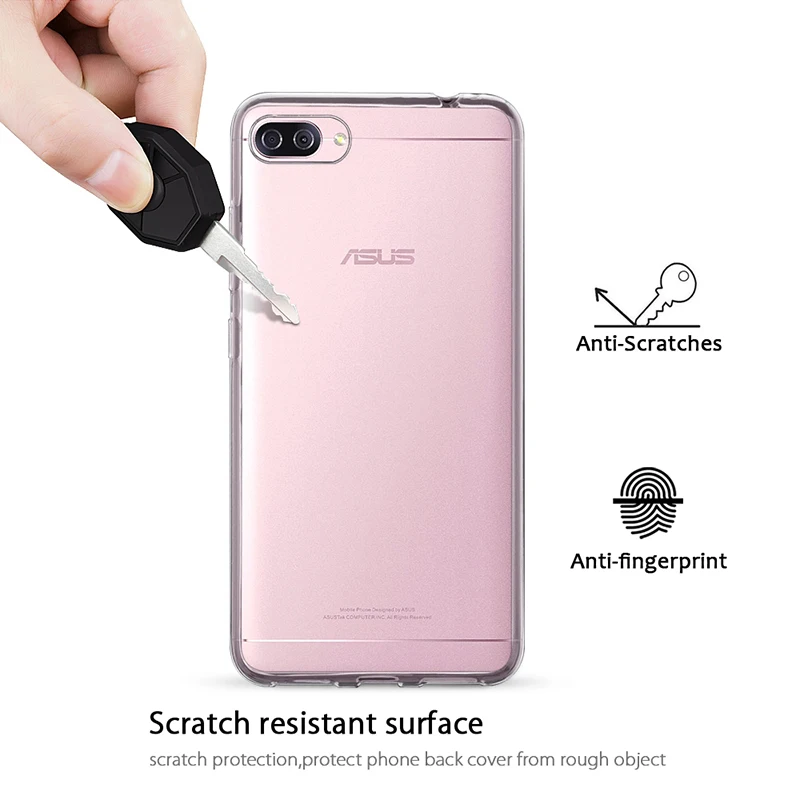 Оригинальные прозрачные чехлы из ТПУ для ASUS ZenFone 4 Max ZC520KL / Pro Plus ZC554KL задняя крышка