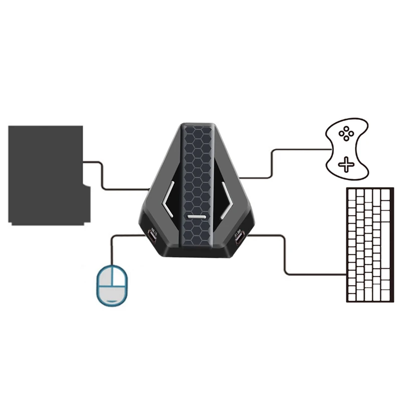 Конвертер для клавиатуры и мыши адаптер игрового контроллера X-360/ One/PS3/PS4/N-Switch