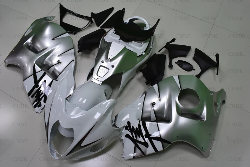 Пластиковые обтекатели для GSXR 1300 2005 HAYABUSA Для Suzuki GSXR1300 Обтекатели 1997 2007 серебристо