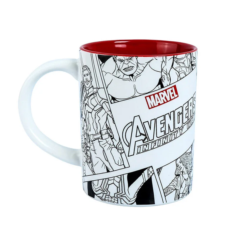Дисней кружка Marvel Avengers 4 креативная керамическая подарки 520 мл кофейная Офисная
