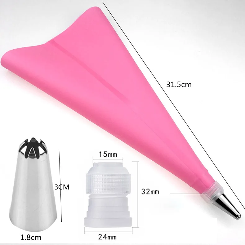 16 шт./компл. силиконовые глазурные трубочки Крем кондитерский мешок из