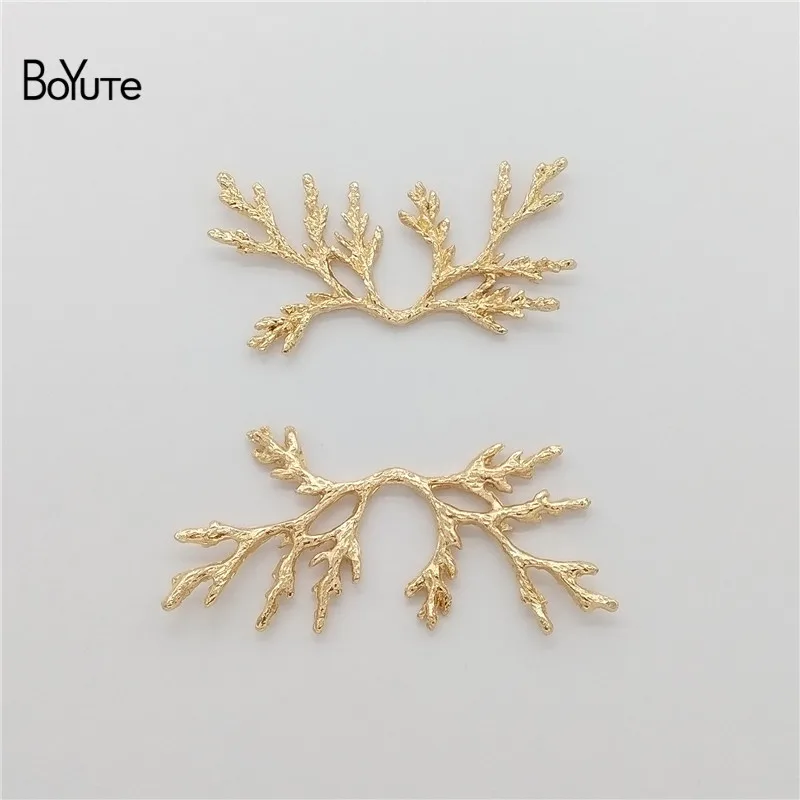 BoYuTe оптовая продажа (20 шт./лот) металлический сплав сосновые ветки материалы для