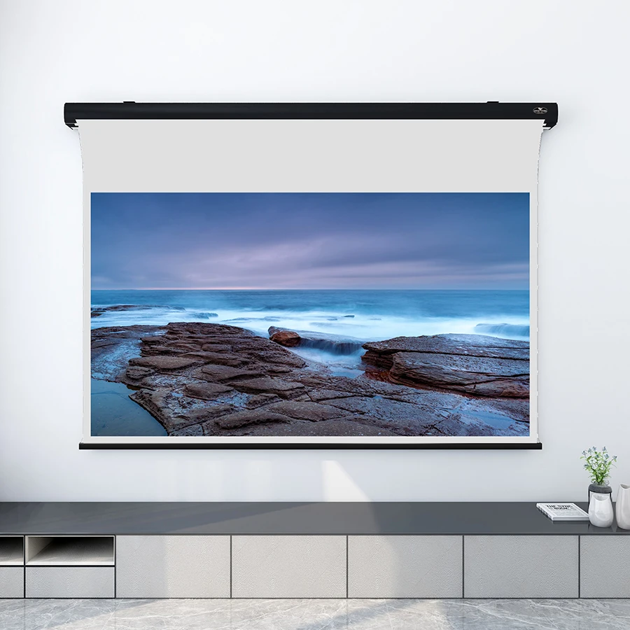 VIVIDSTORM 3 5-дюймовый Электрический Потолочный Проектор Slimline экран ПВХ белый