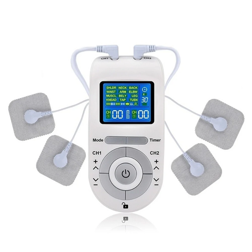 

12Modes Electric Pulse Massage Device Battery Powered Relax Muscle Back Pain Relief Tens Machine Acupuncture Electrostimulator