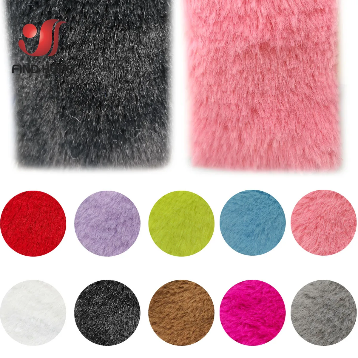 Рулон ткани A4 из искусственного кроличьего меха для сережек напольный коврик