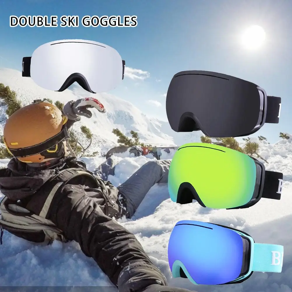 

Ski Goggles Snowboard Goggle Glasses With Anti-Fog And Windproof Lens For Men Women Youth For Skiing Mountaineering